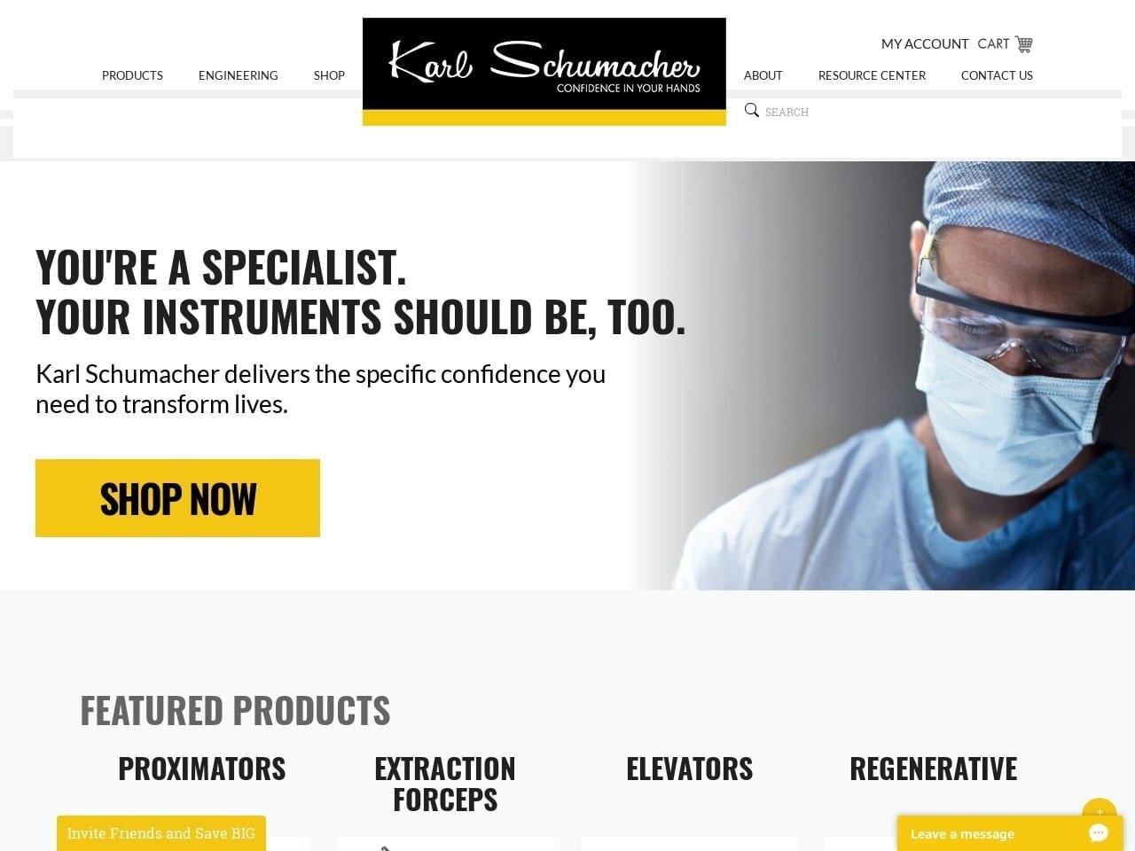 Karl Schumacher Dental Co screenshot