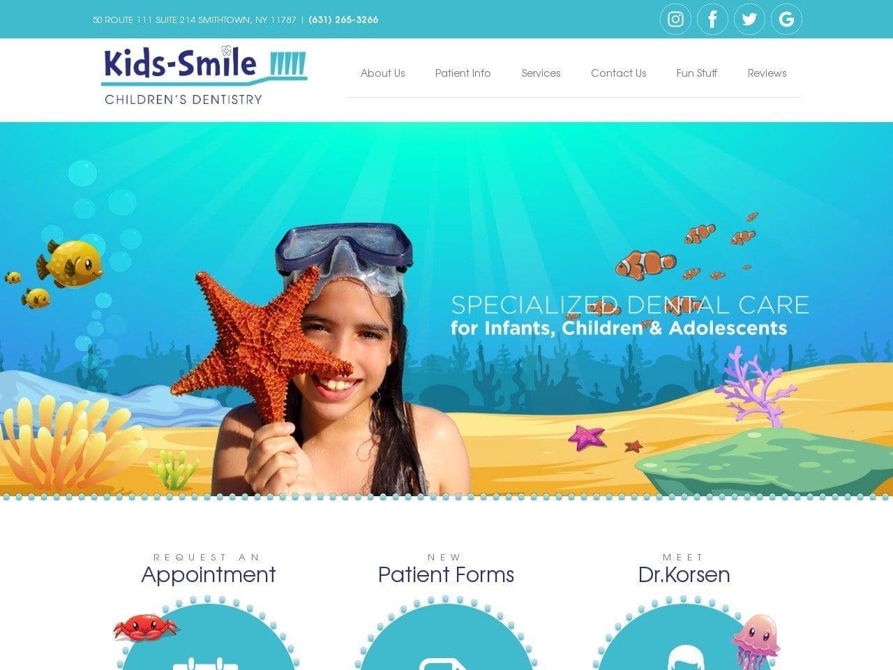 Kids Smile Childrens Dentistry Korsen Glen R DDS