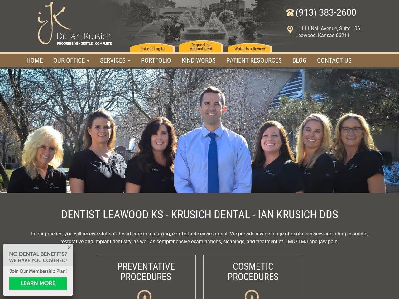 Krusich Dental LLC screenshot