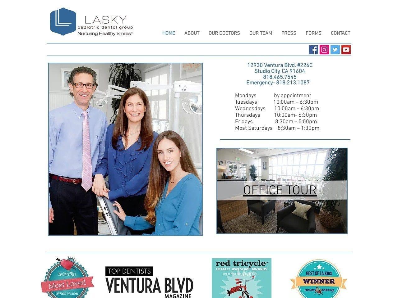 Lasky Pediatric Dental Group screenshot