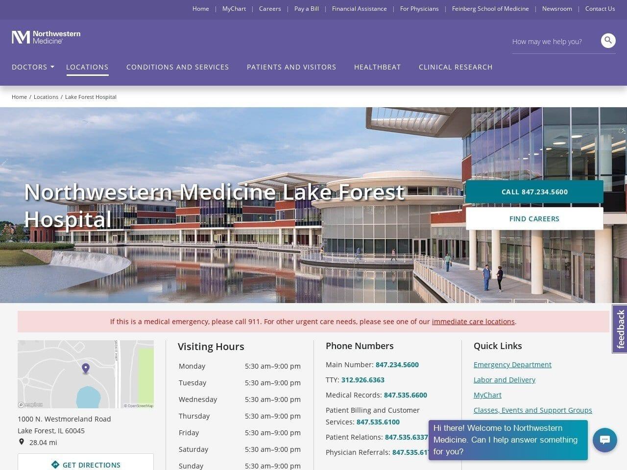 Northwestern Lake Forest Hospital