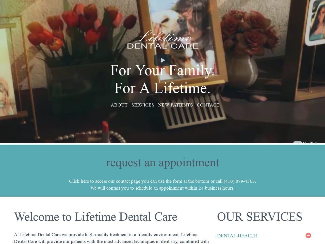 Lifetime Dental Care Phillips Bivin DDS screenshot