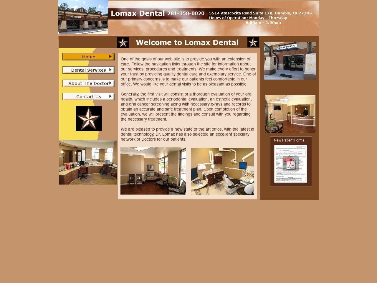 Lomax Howard J DDS screenshot