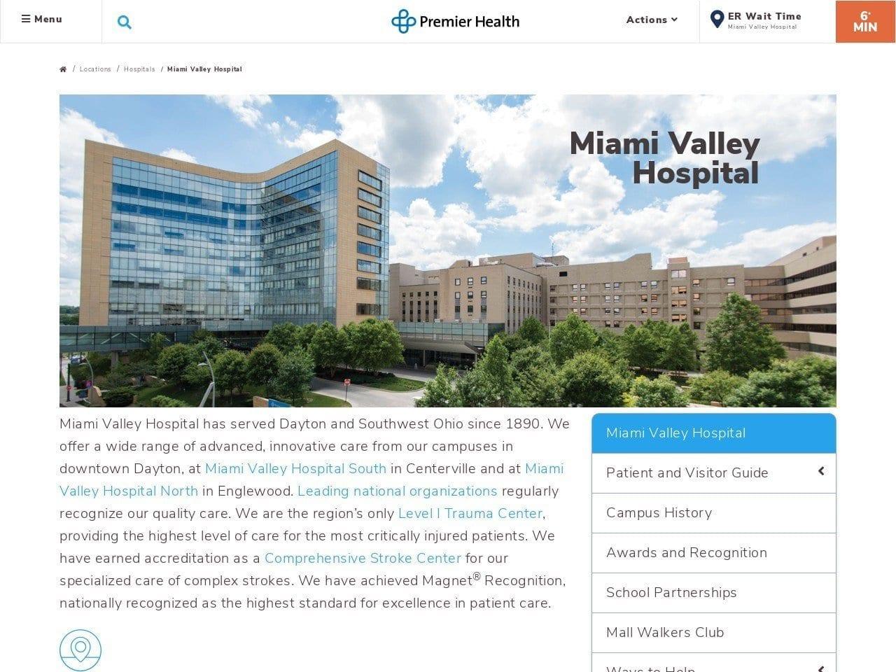 Miami Valley Hospital Dever Martha G DDS screenshot