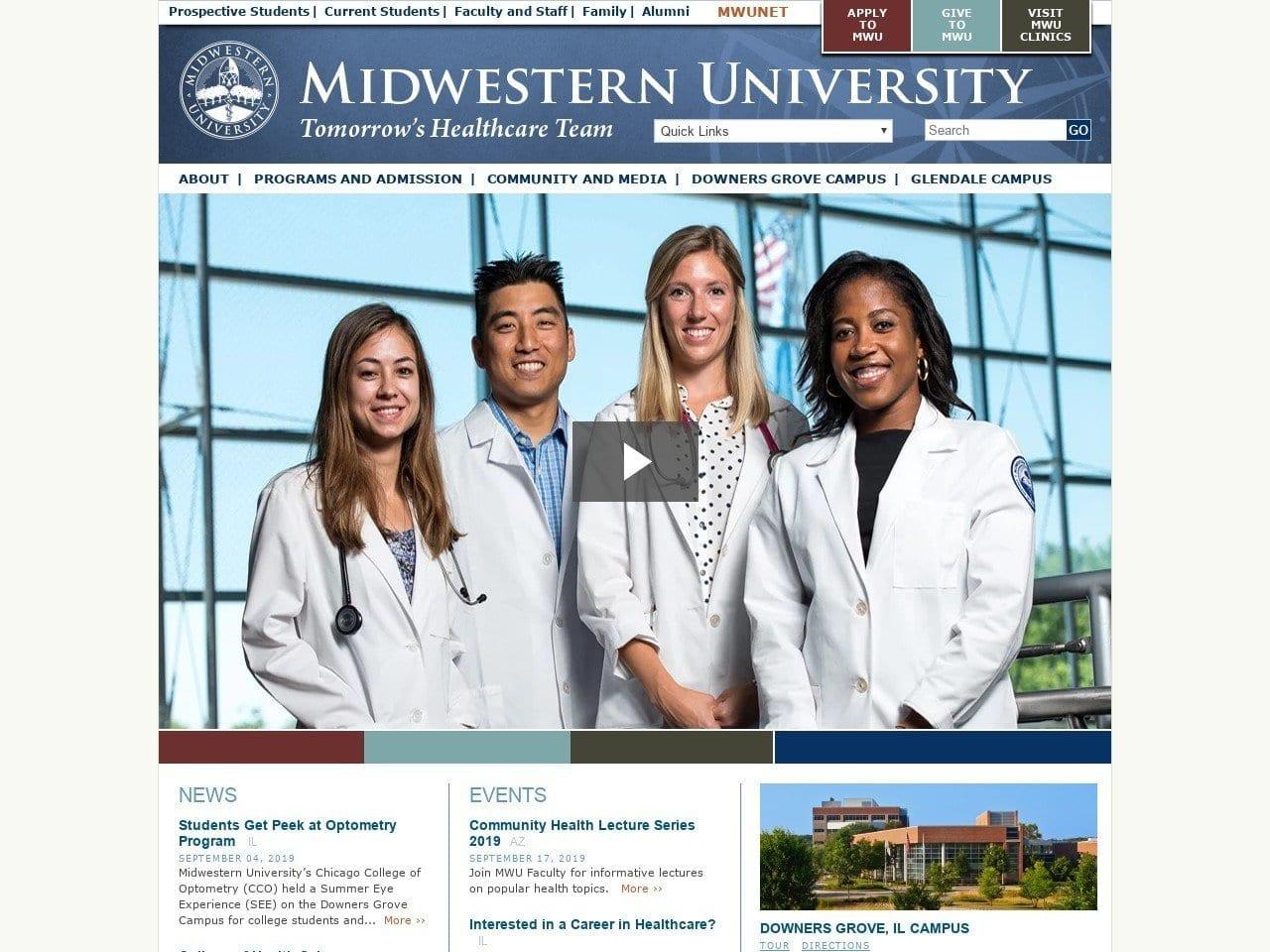 Midwestern University Pa Program screenshot