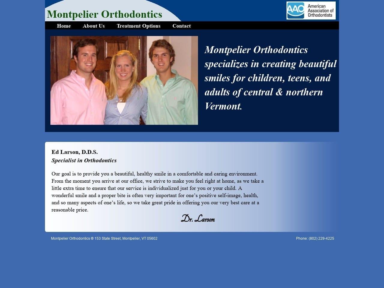Montpelier Orthodontics Edwin Larson D.D.S.