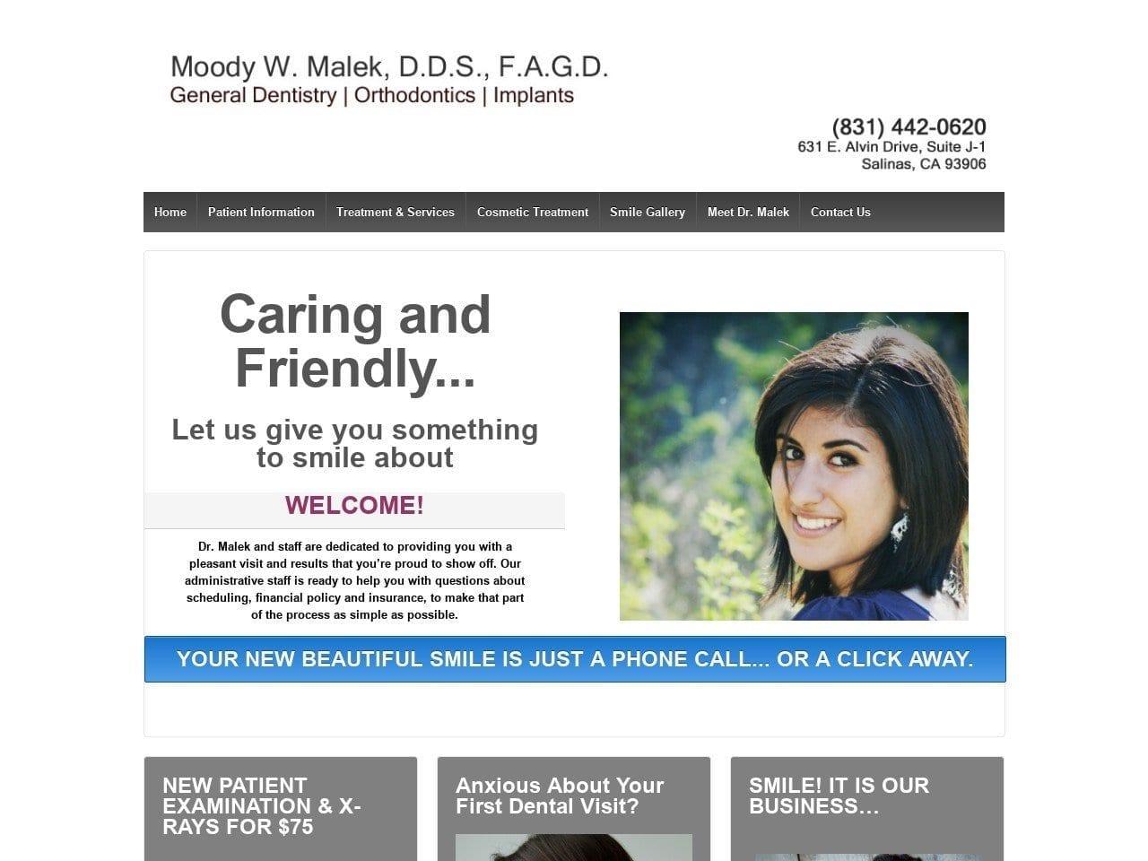 Moody W. Malek D.D.S. F.A.G screenshot