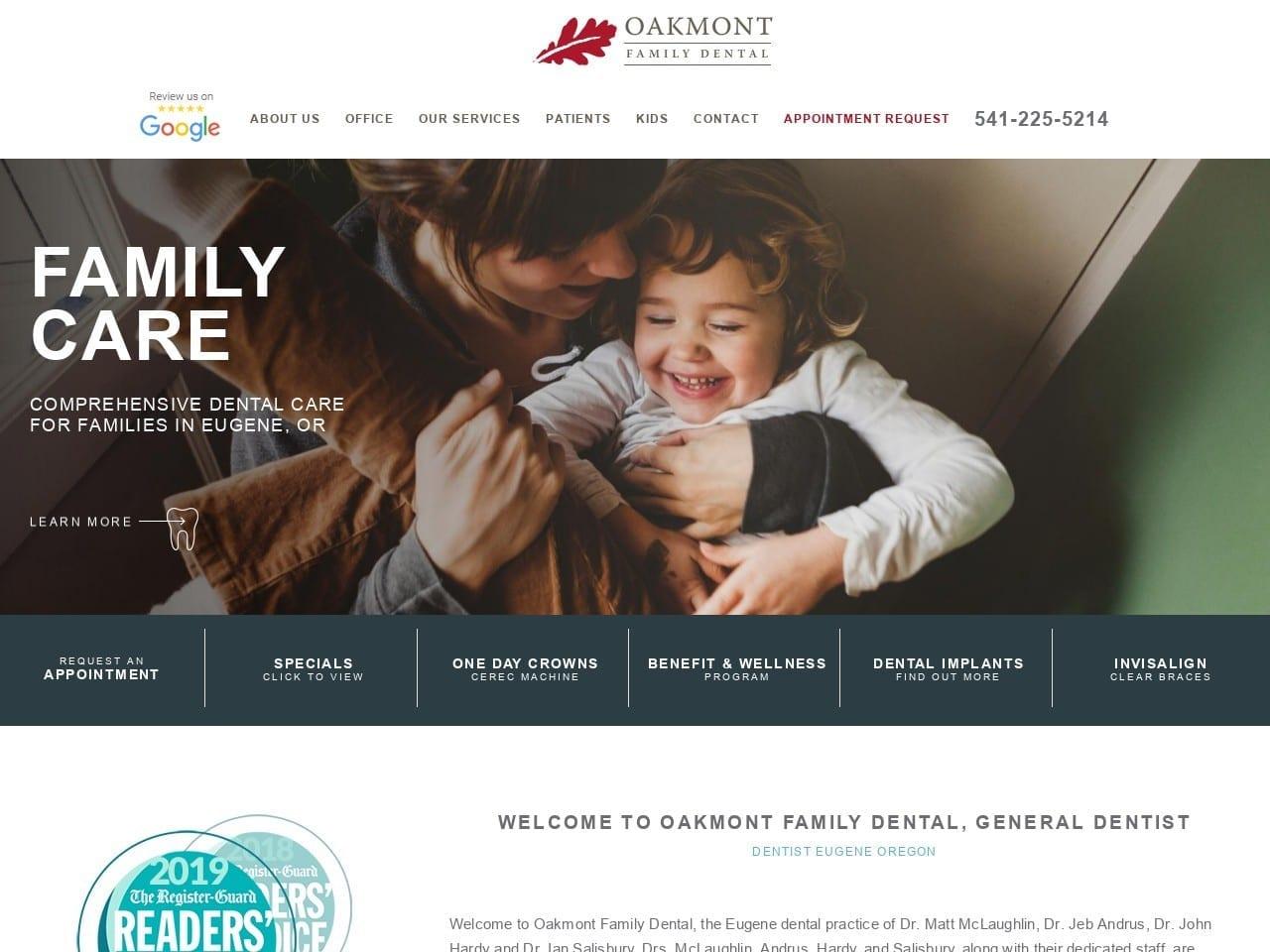 Oakmont Family Dental Mc Laughlin Matthew DDS screenshot