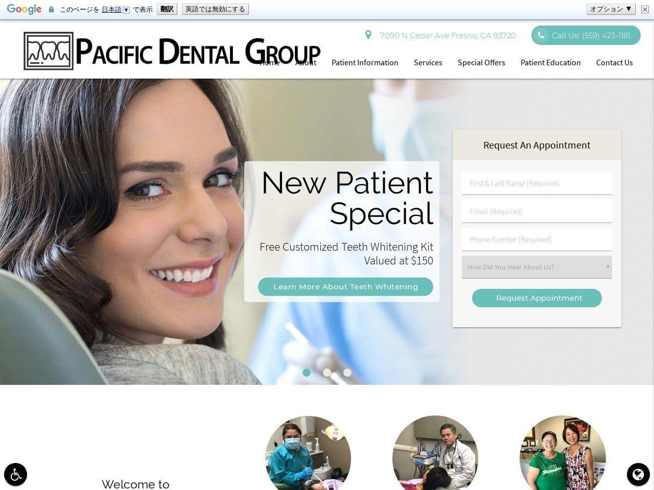 Pacific Dental Group screenshot