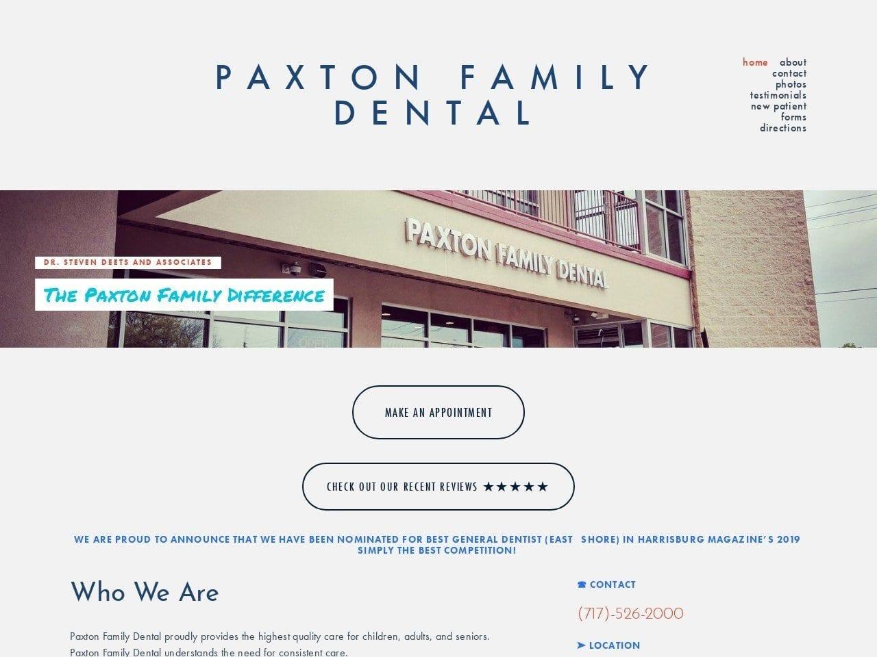 Paxton Family Dental / Dr. Steven H. Deets