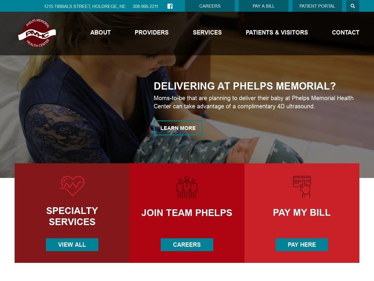 Phelps Memorial Health Center screenshot
