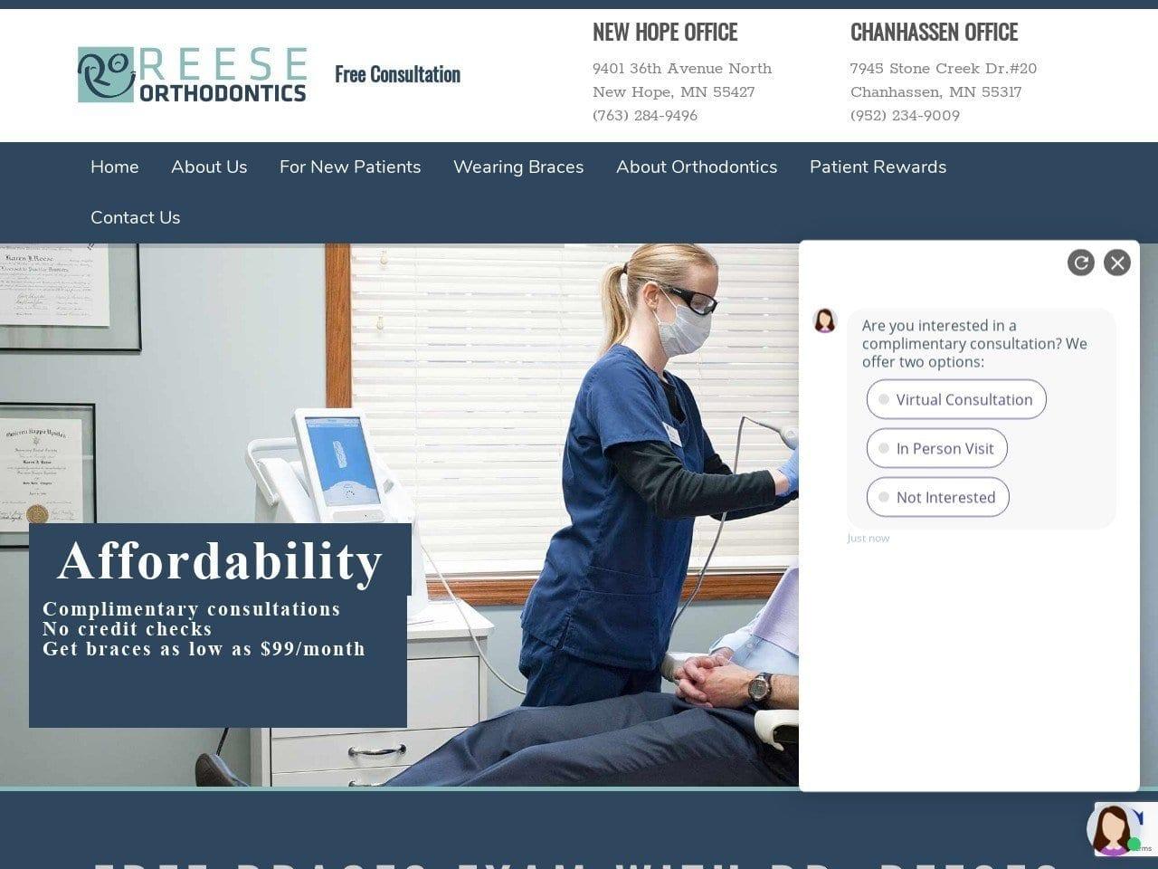 Reese Orthodontics Karen J. Reese DDS MS