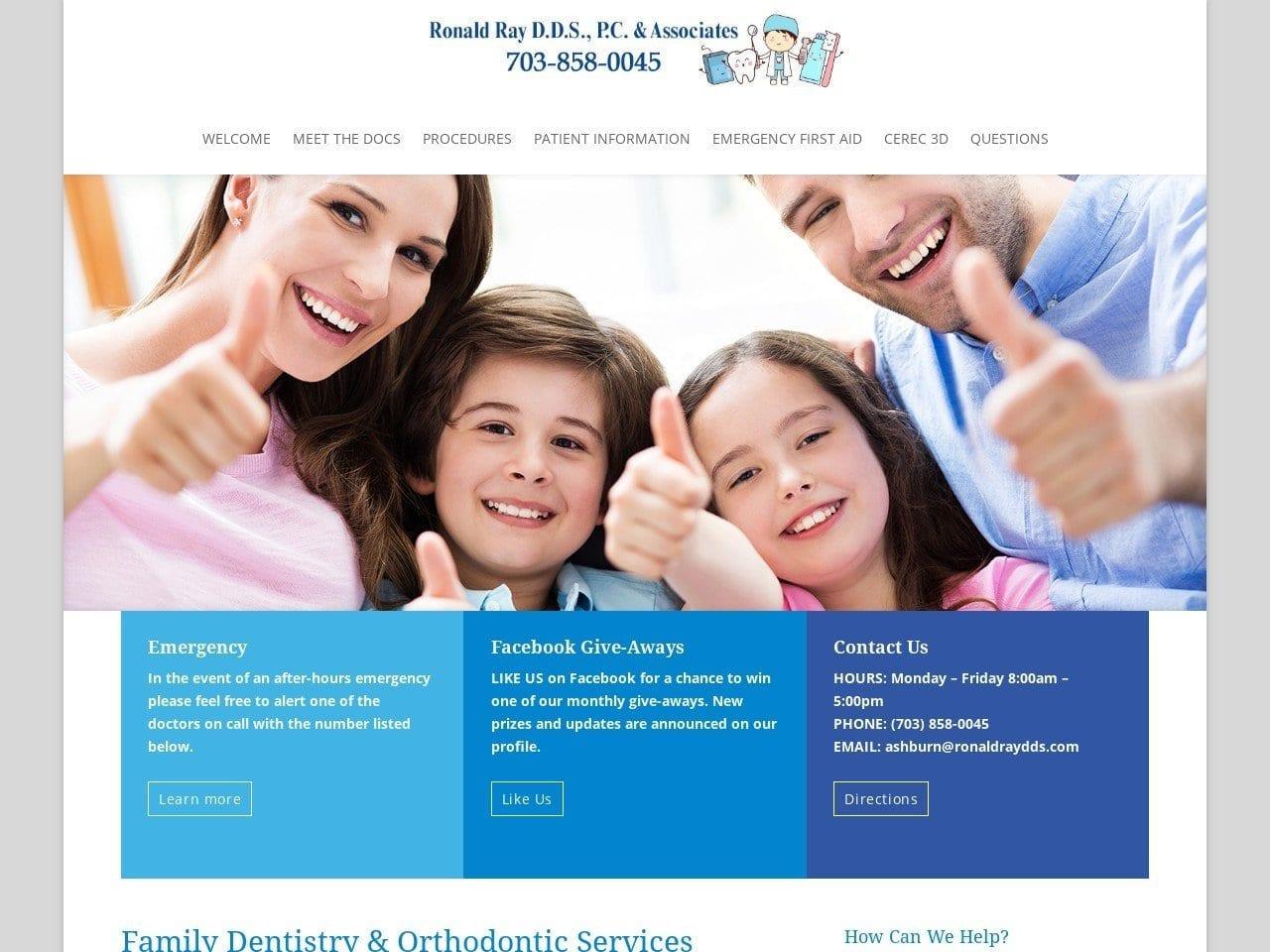Ronald Ray & Associates Ray Ronald DDS screenshot