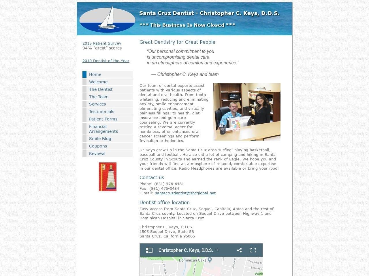 Christopher C. Keys D.D.S. screenshot