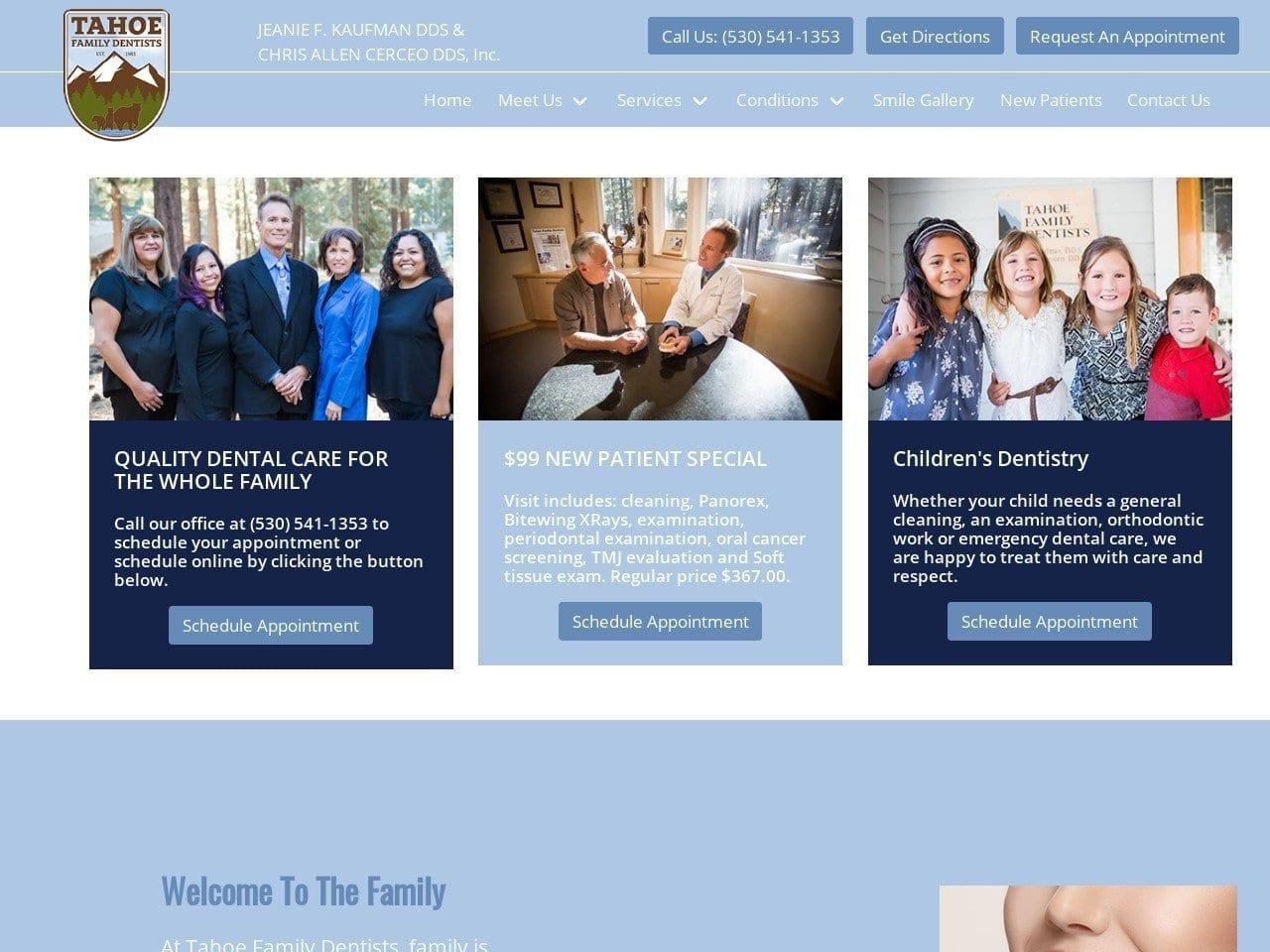 Tahoe Family Dentists Kaufman Jeanie F DDS