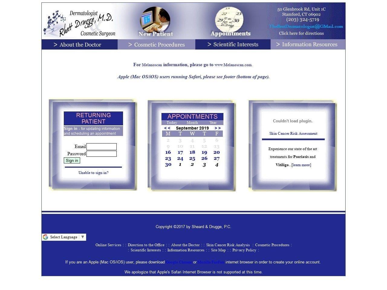 Sheard & Drugge PC screenshot