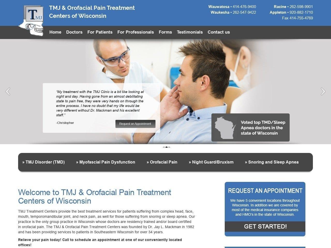 TMJ & Orofacial Pain Treatment Mackman Jay L DDS