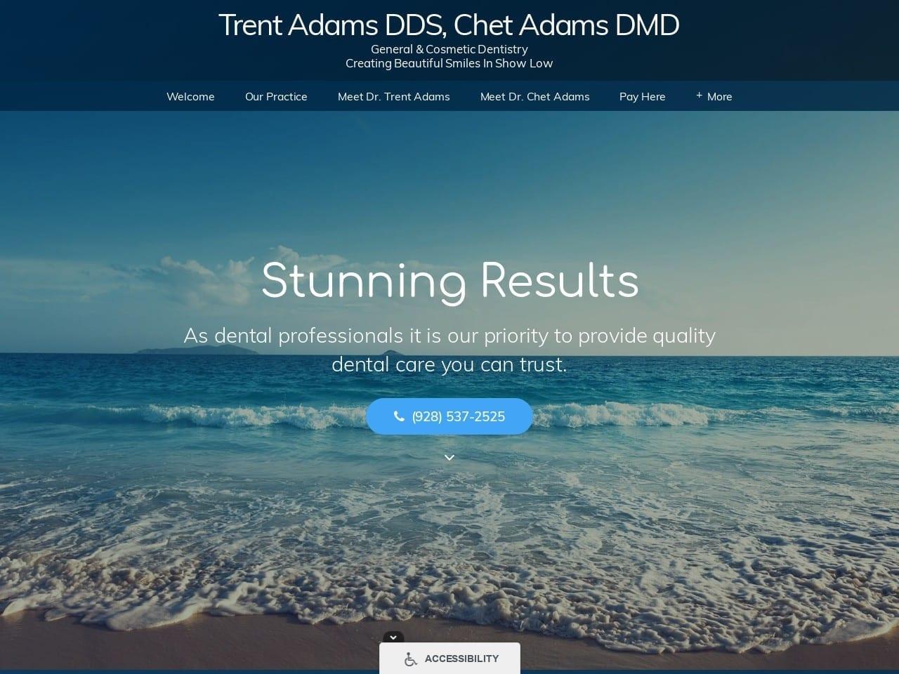 Adams C Trent DDS screenshot