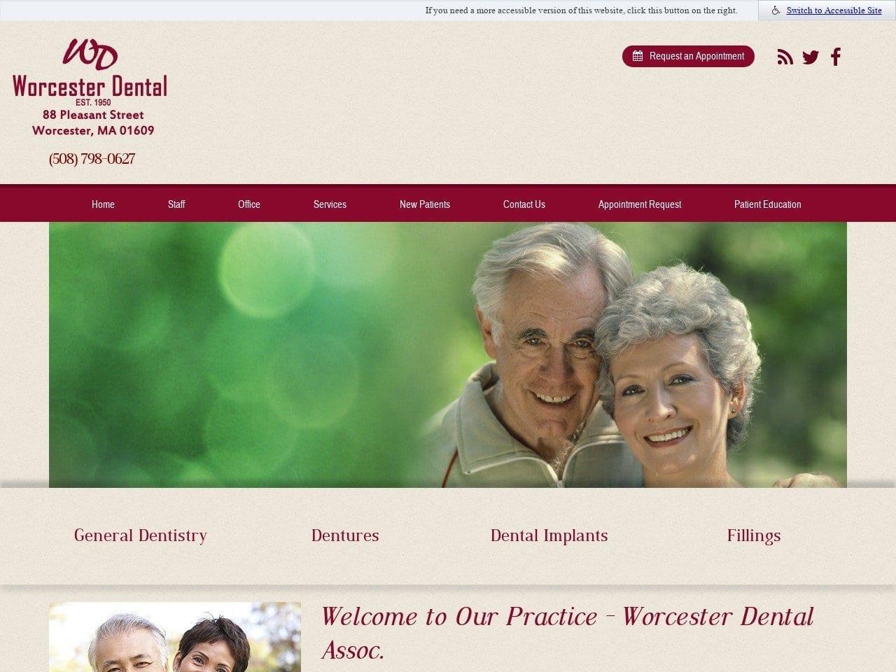 Worcester Dental Associates Inc screenshot