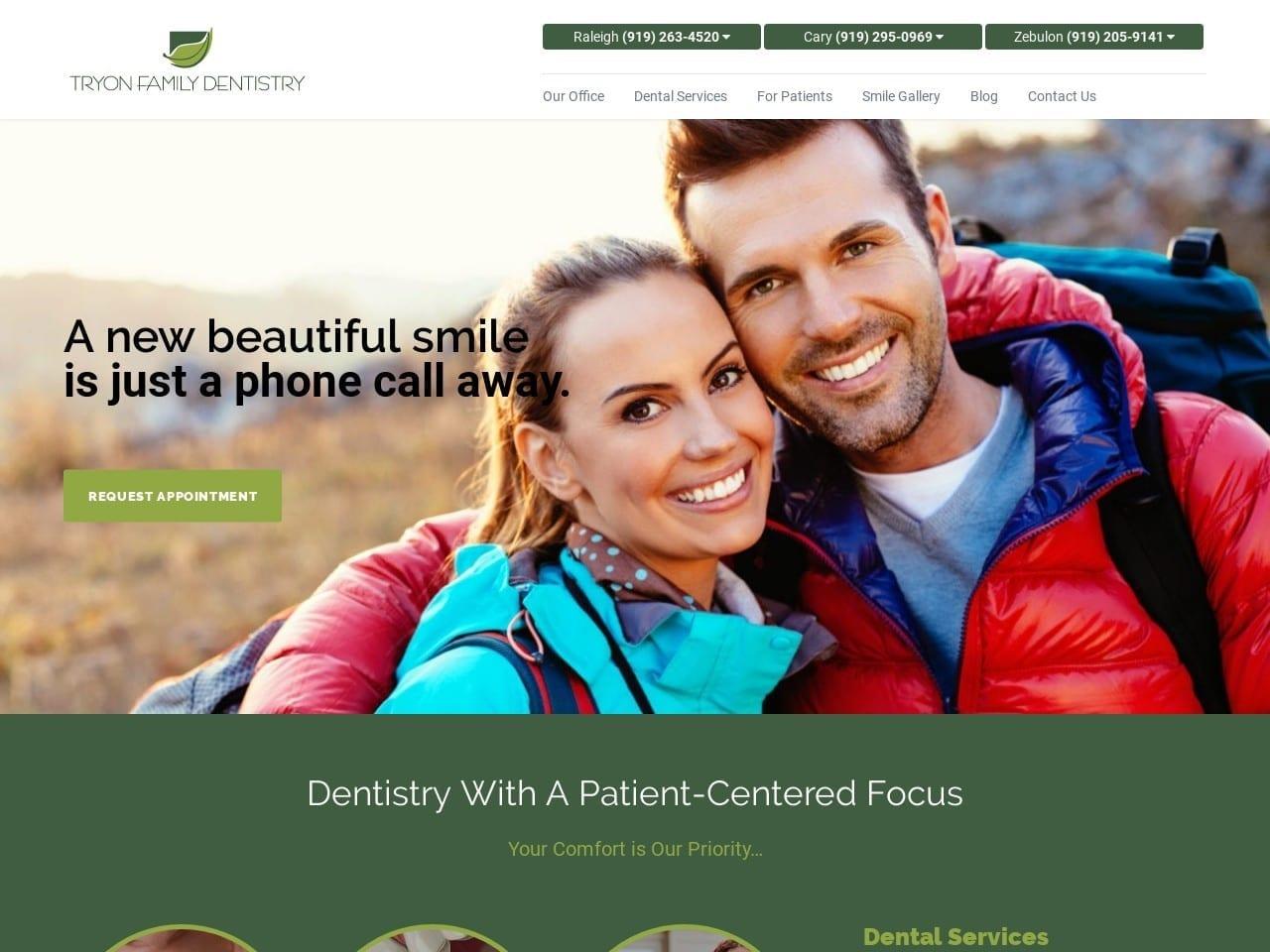 Tryon Family Dentist screenshot