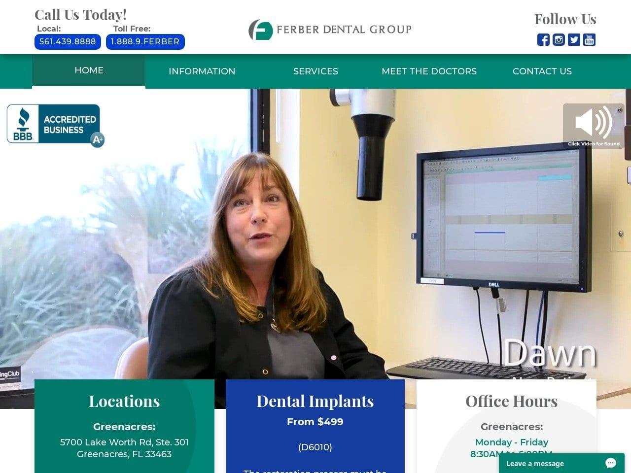 Ferber Dental Group Mishler Colleen DDS screenshot