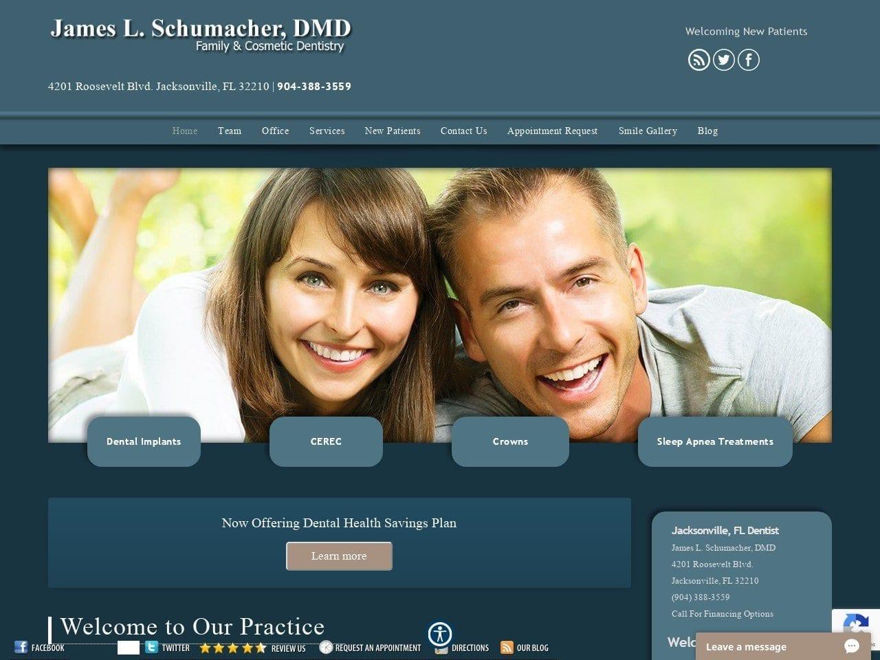 Dr. James L. Schumacher DMD screenshot