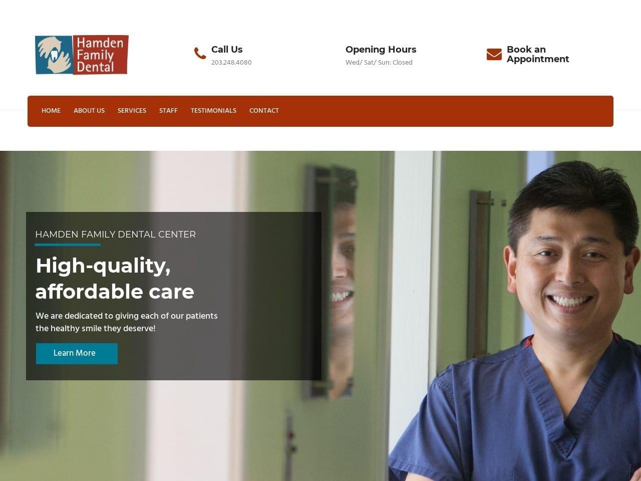 Hamden Family Dental Center screenshot
