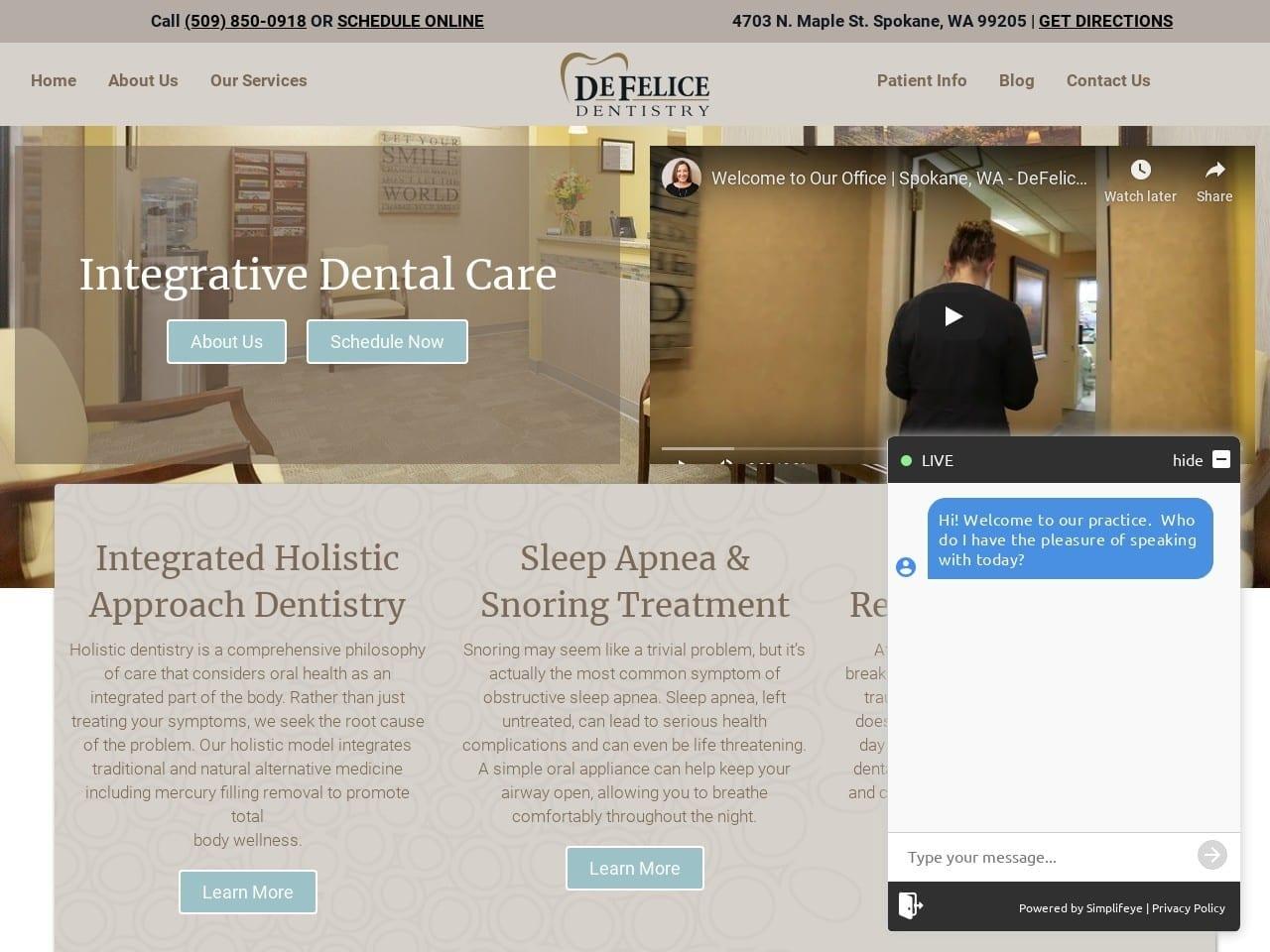 DeFelice Dentistry screenshot