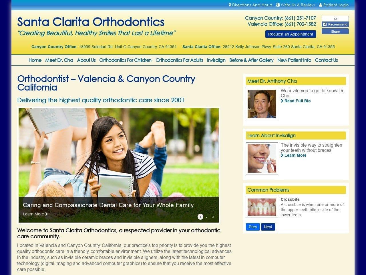 Santa Clarita Orthodontics screenshot