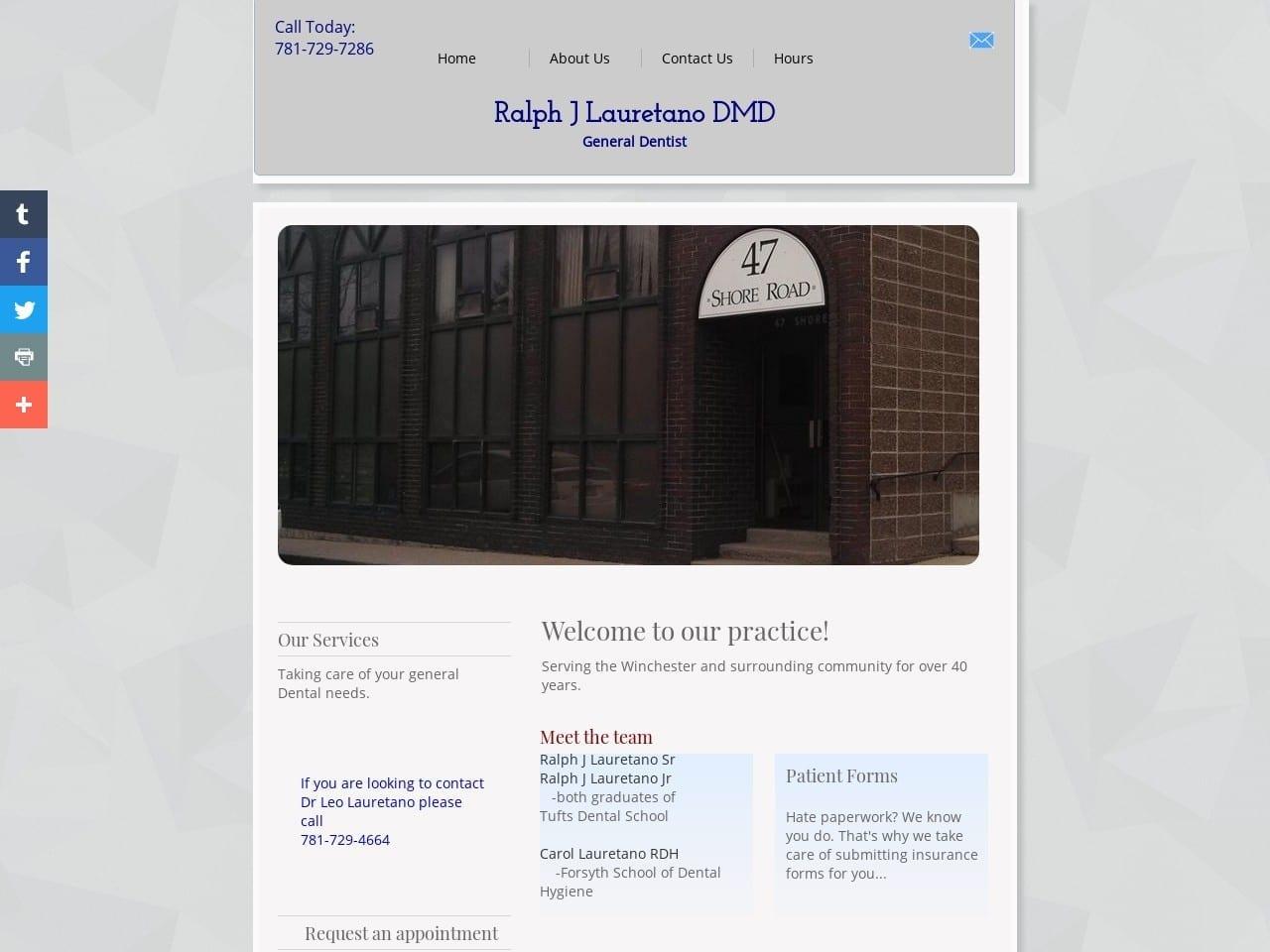 Dr. Ralph J. Lauretano Jr DMD screenshot
