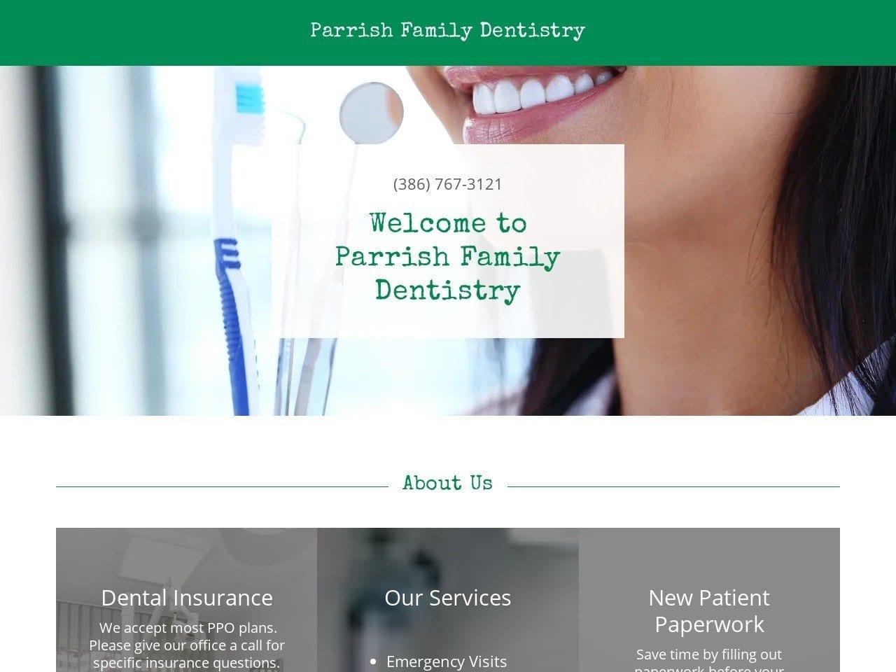 Parrish Family Dentistry.