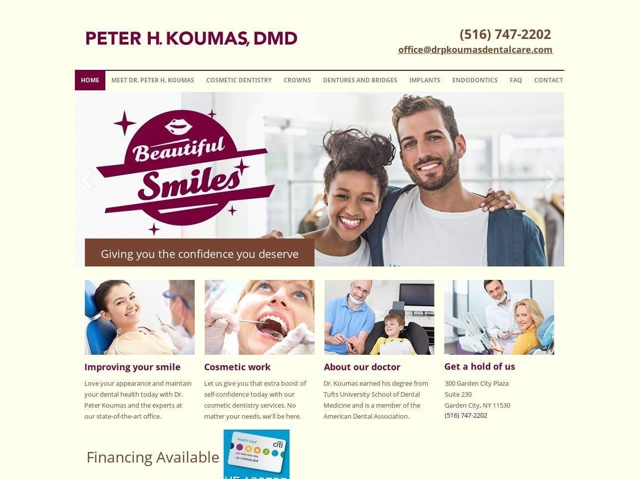 Koumas Peter H General & Cosmetic Dentist screenshot