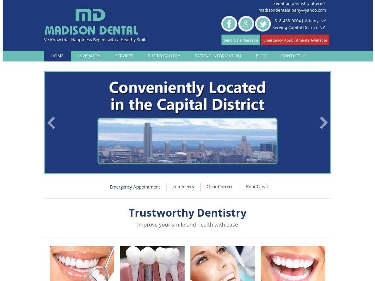 Madison Dental screenshot