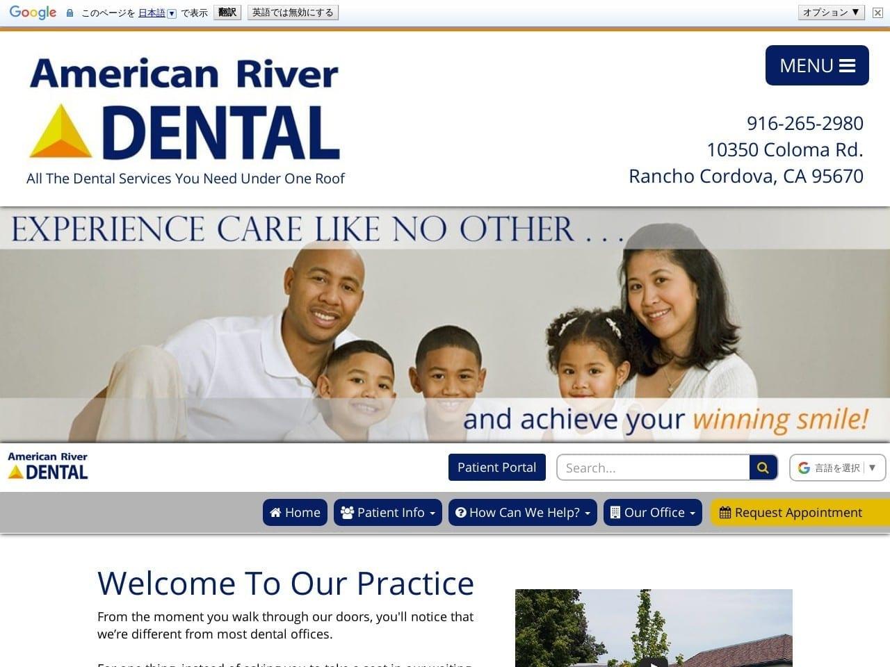 Dr. John C. Riach DMD American River Dental screenshot