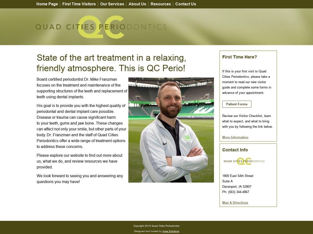 Quad Cities Periodontics screenshot