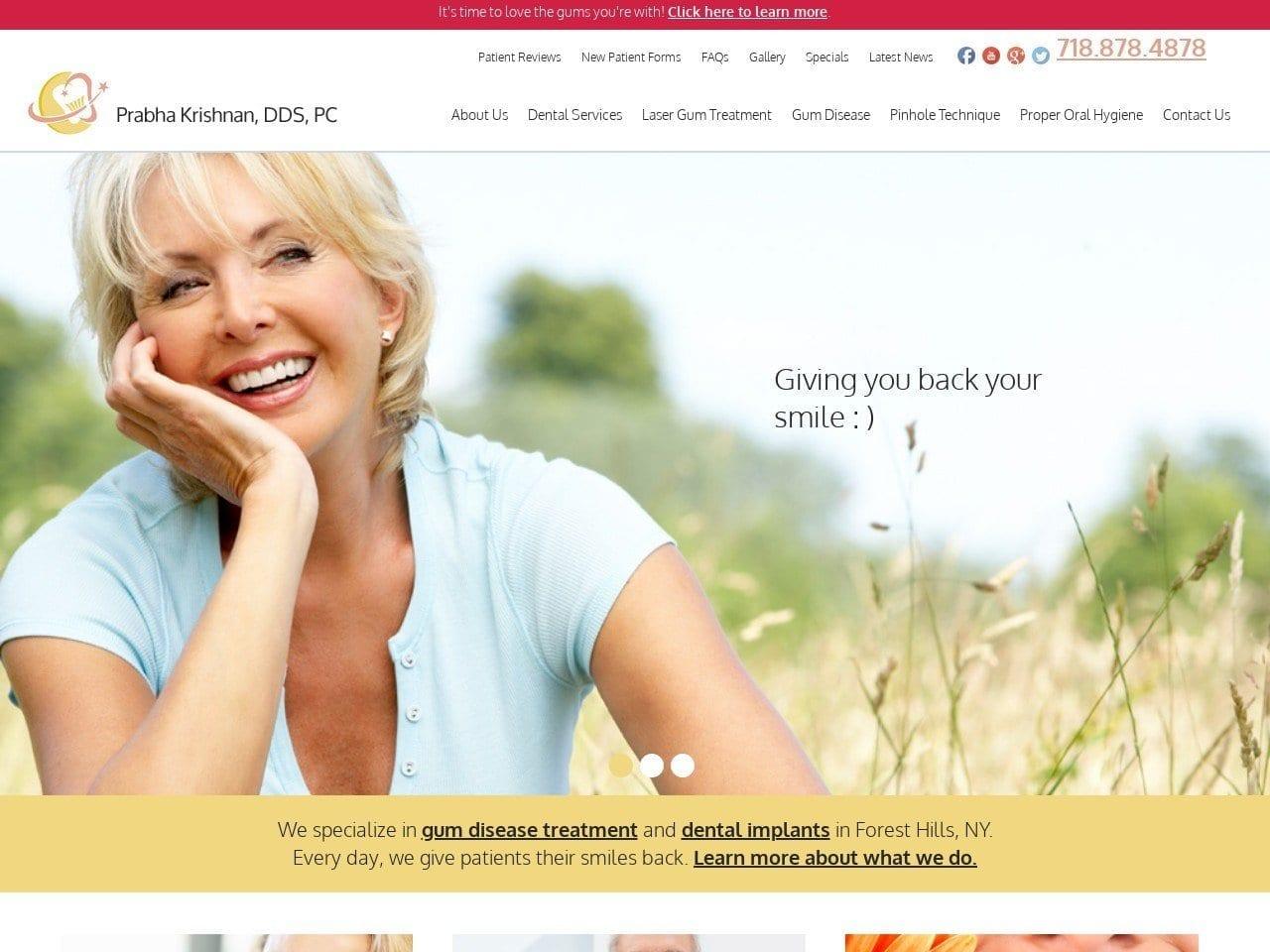 Dr. Prabha Krishnan DDS screenshot
