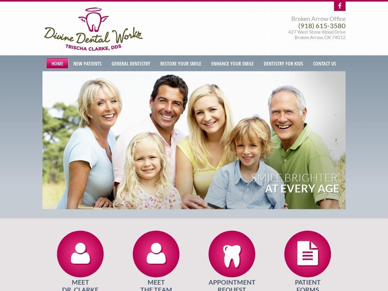 Dr. Trischa A. Clarke DDS screenshot