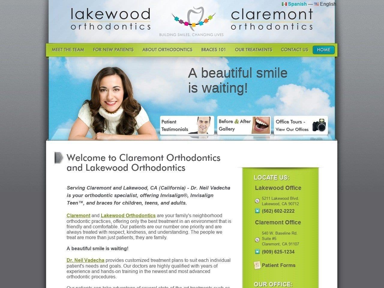 Lakewood Orthodontics Dr. Neil Vadecha screenshot