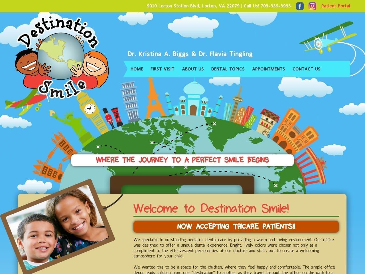 Destination Smile Pediatric Dentistry screenshot