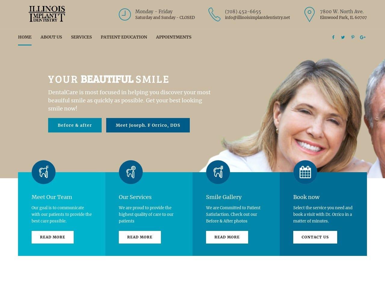 Illinois Implant Dentistry Orrico Jr Joseph F DDS