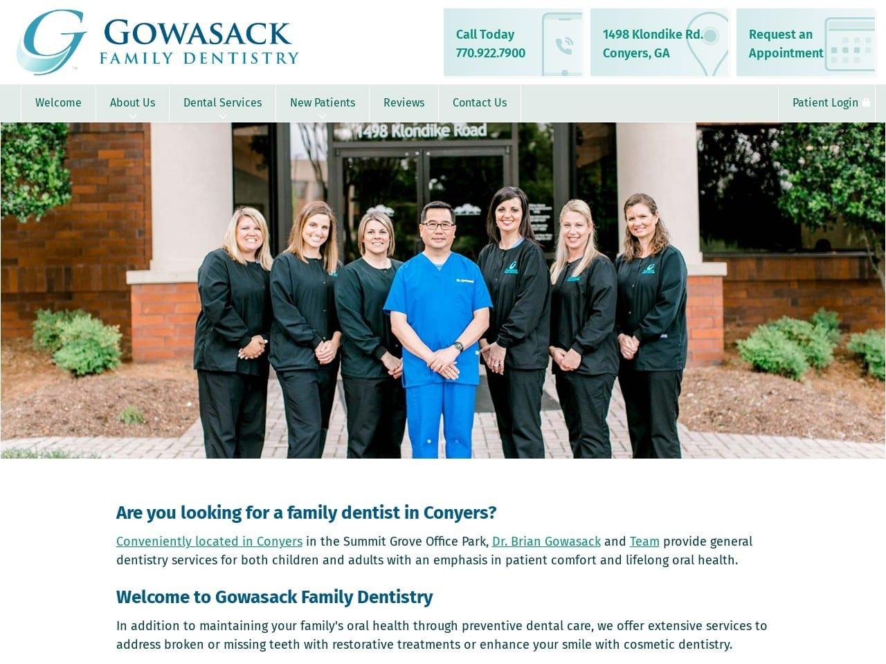 Family Dentistry Gowasack Brian J DDS screenshot