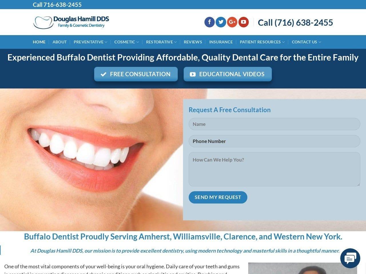 Douglas Hamill DDS screenshot