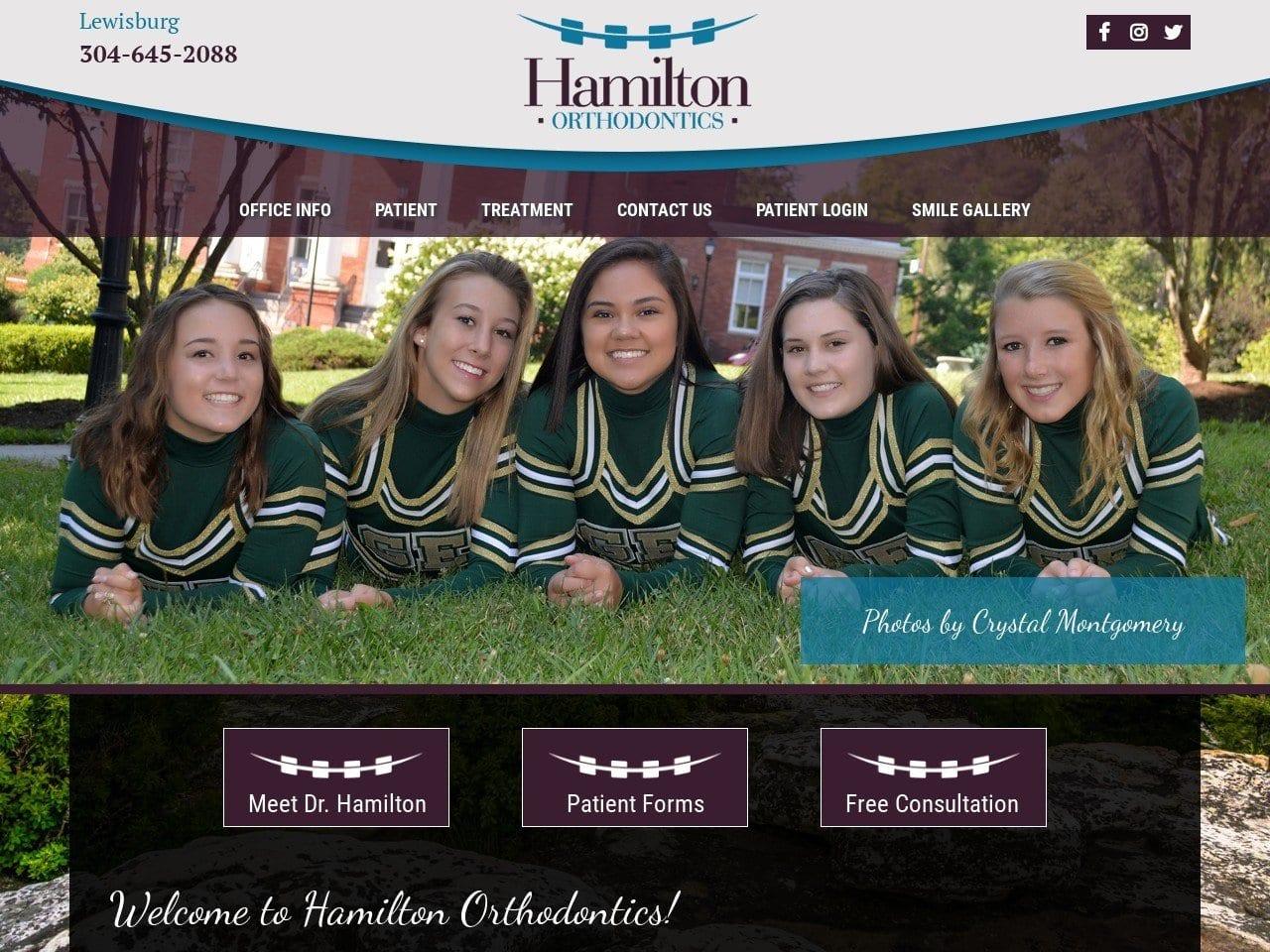 Hamilton Orthodontics screenshot