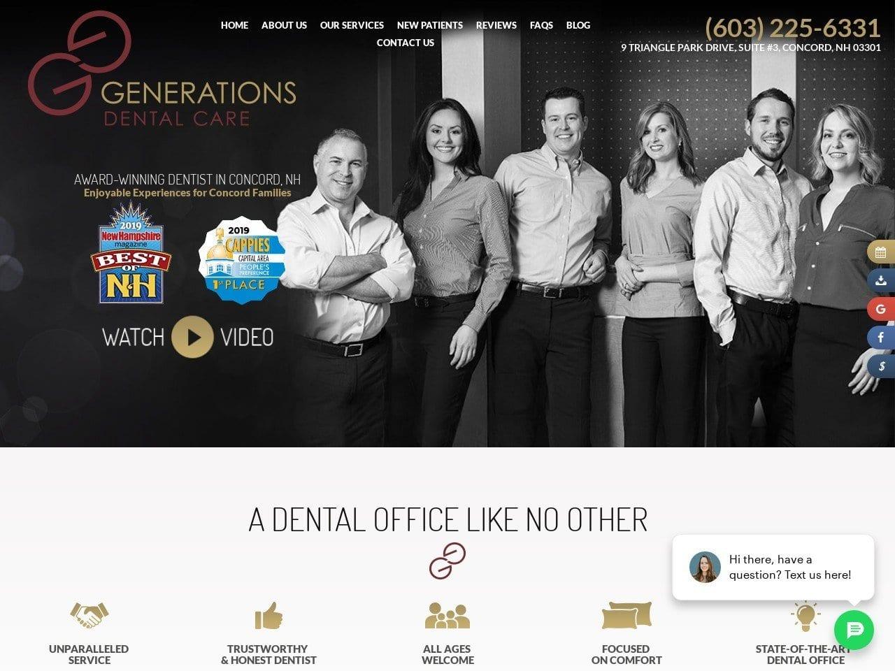 Generations Dental Care Binder Christopher DMD
