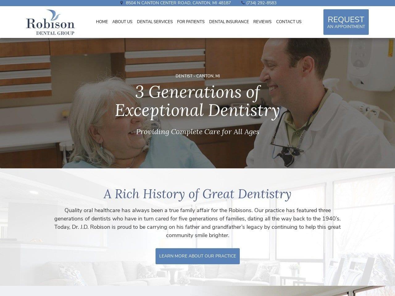 Robison Dental Group screenshot