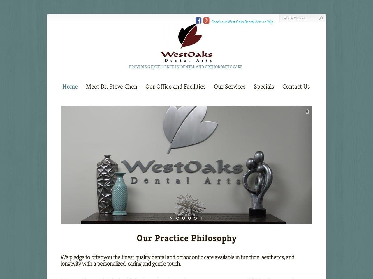 Westoaks Dental Arts screenshot