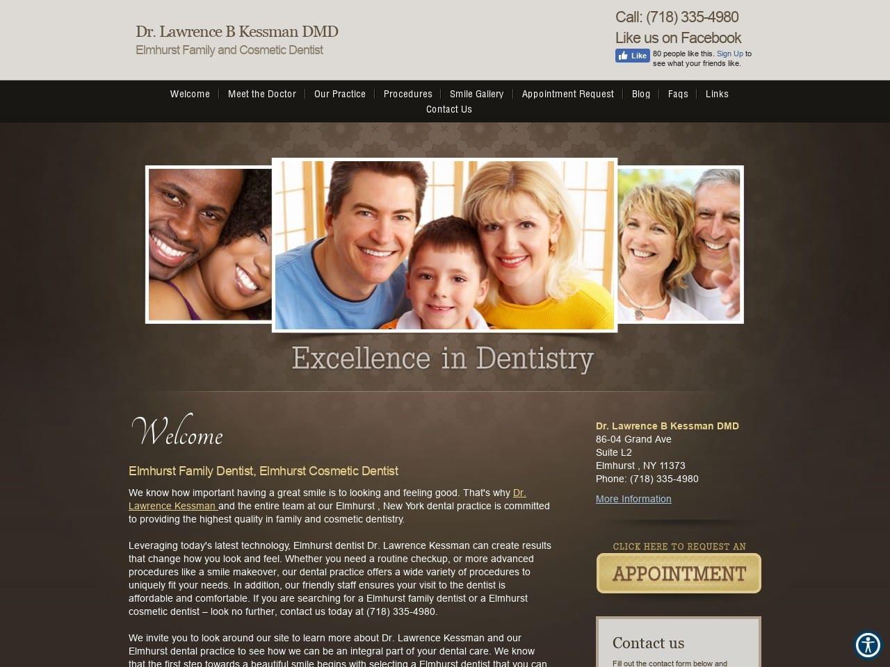 Dr. Lawrence B Kessman DMD screenshot