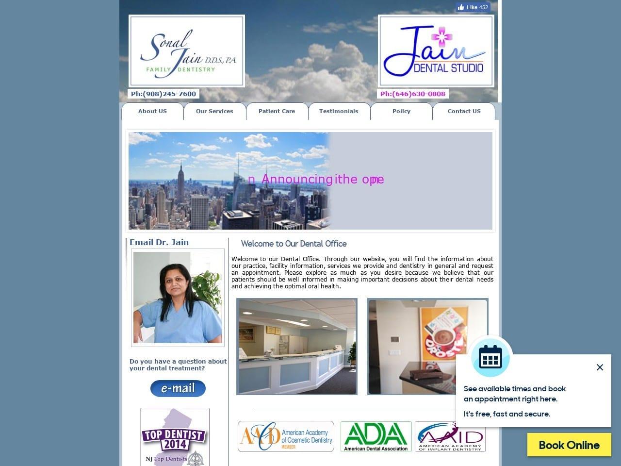 Sonal Jain DDS PA Family Dentistry screenshot