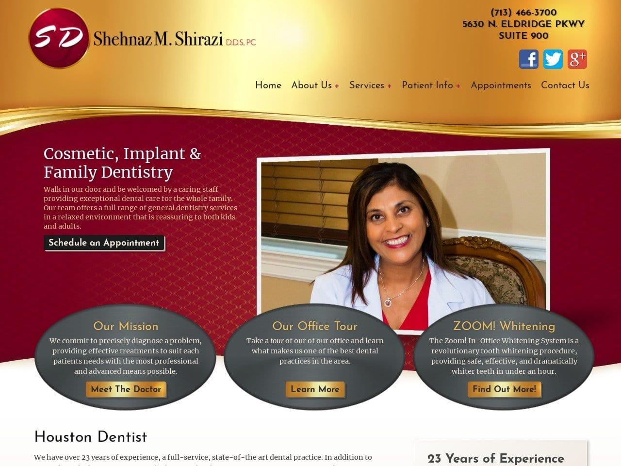 Dr. Shehnaz M. Shirazi D.D.S. screenshot