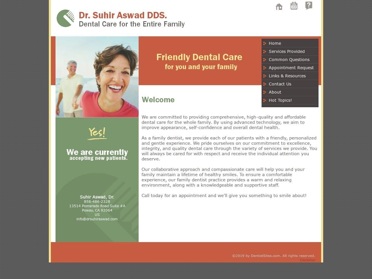 Dr. Suhir Aswad DDS screenshot